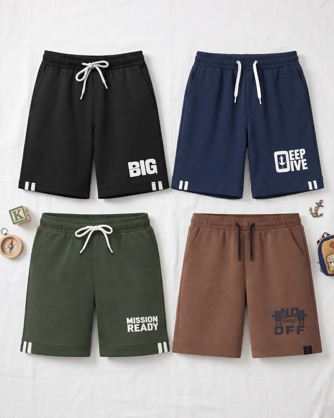 Boys Shorts Pack Of 4