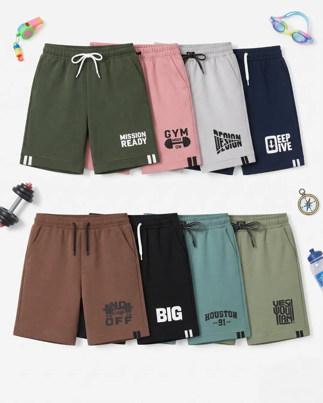 Boys Shorts Pack Of 8