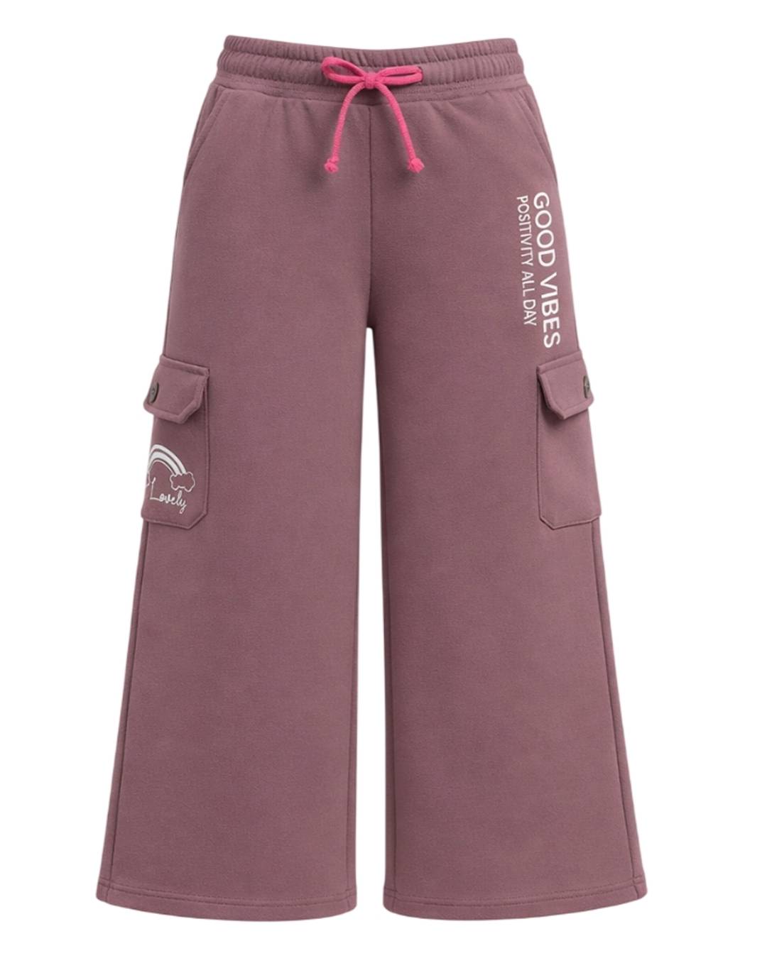 Daisy Girls Cargo Plazo - Rosy Alternate