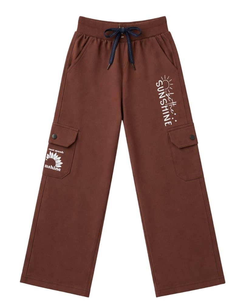 Daisy Girls Cargo Plazo - Brown Alternate