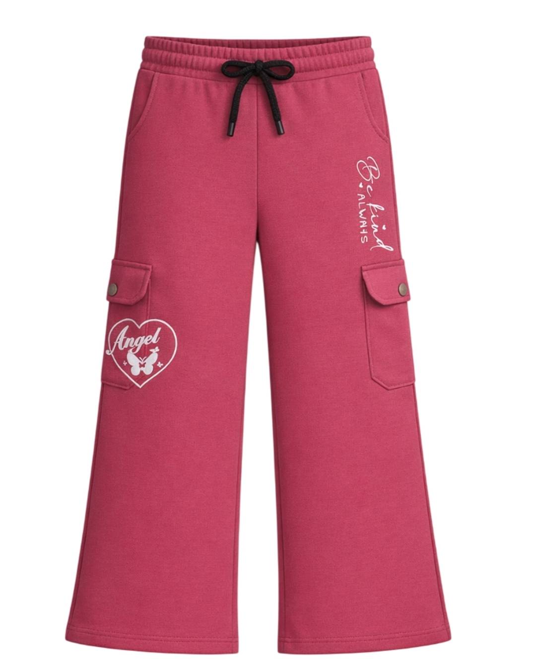 Daisy Girls Cargo Plazo - Pink Alternate