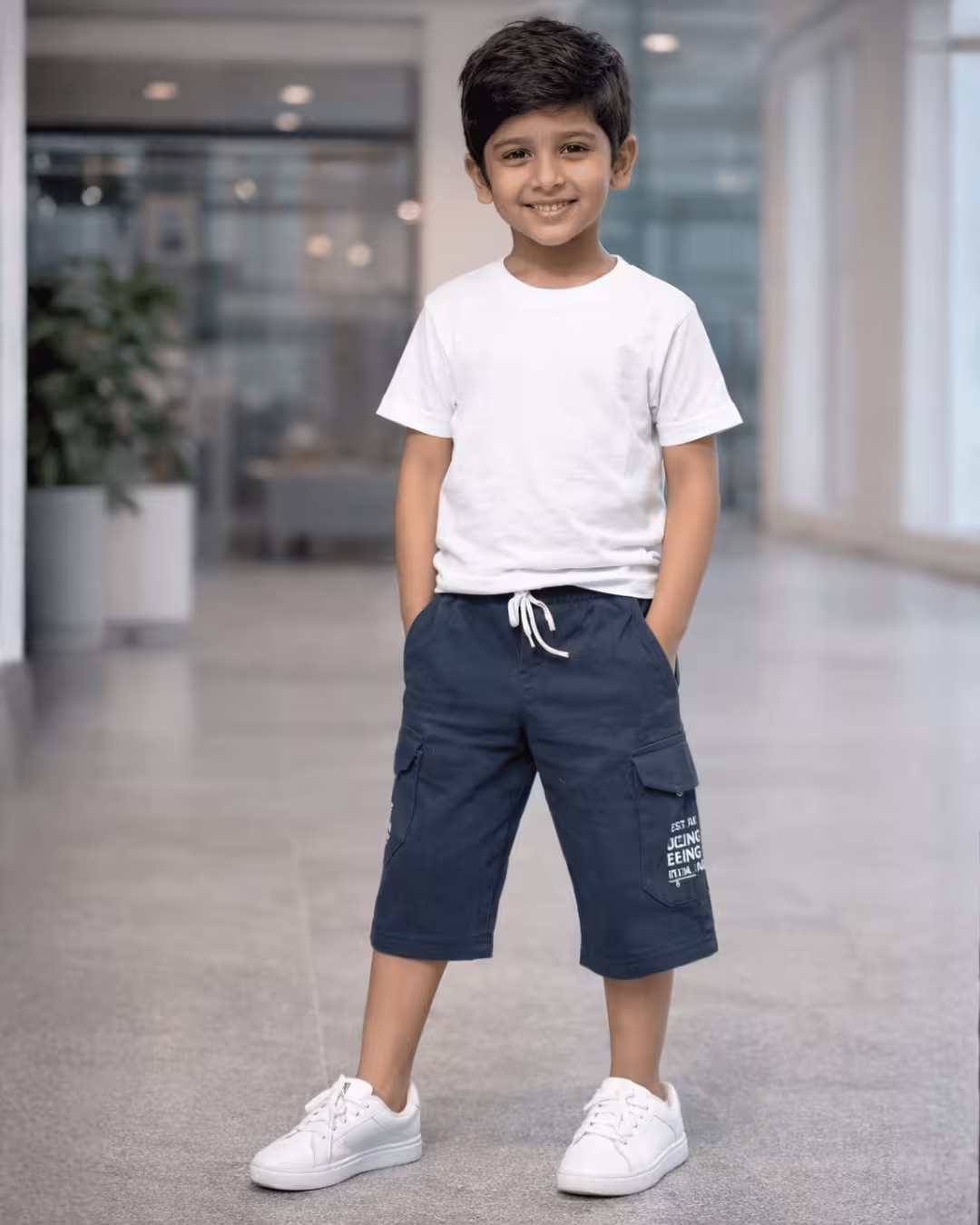 Jimmy Boys Cargo Capri - Gray