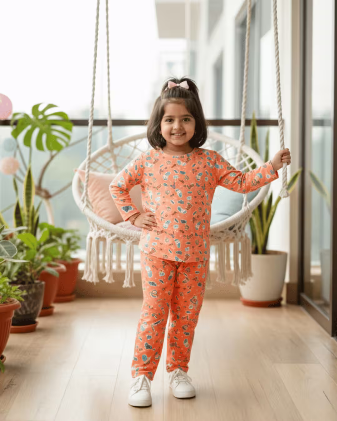 Shizuka Co-ord Set  - Orange